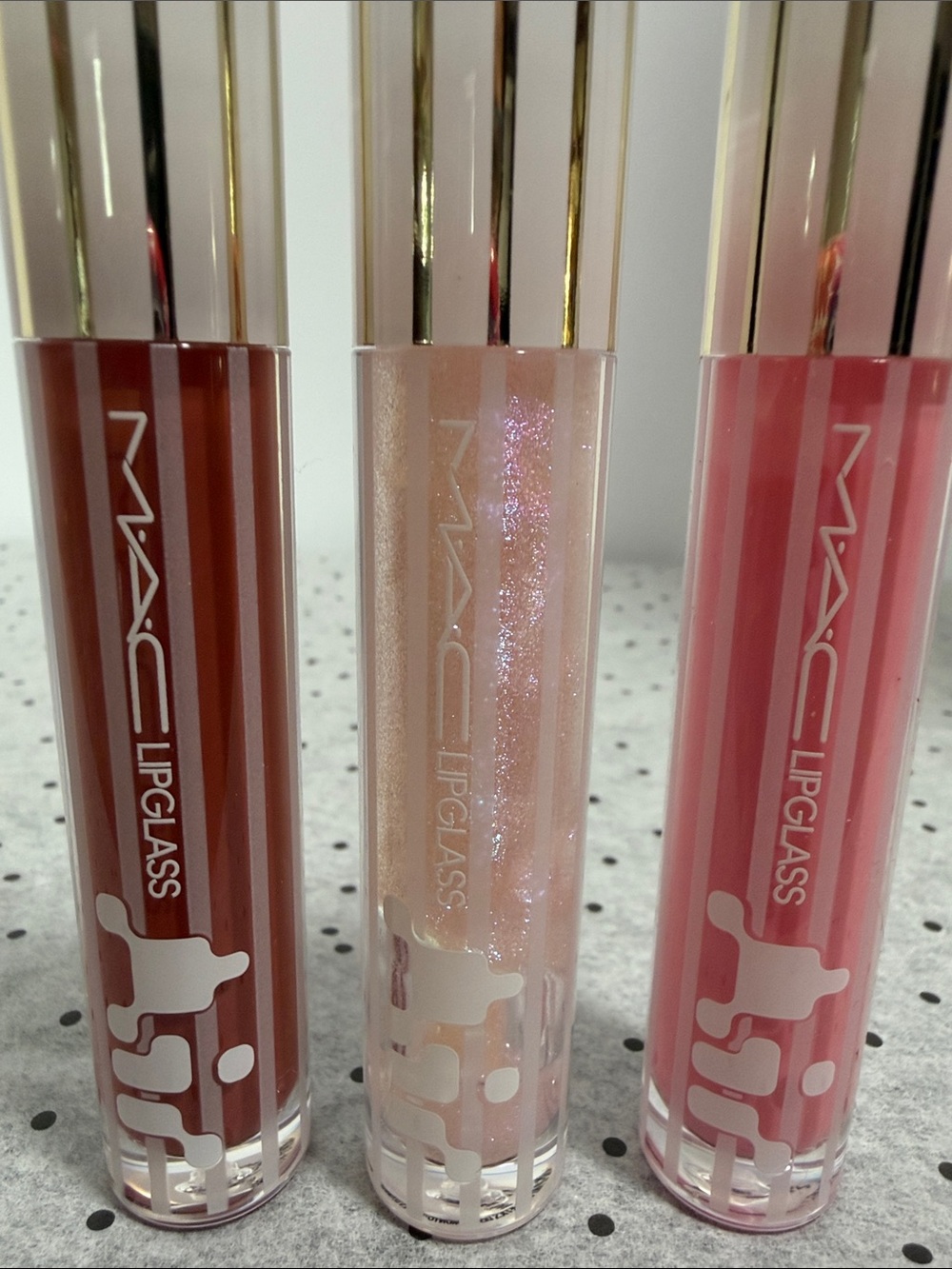 3 MAC Cosmetics Lipglass casual, frozen, and snobbish - Picture 2 of 3
